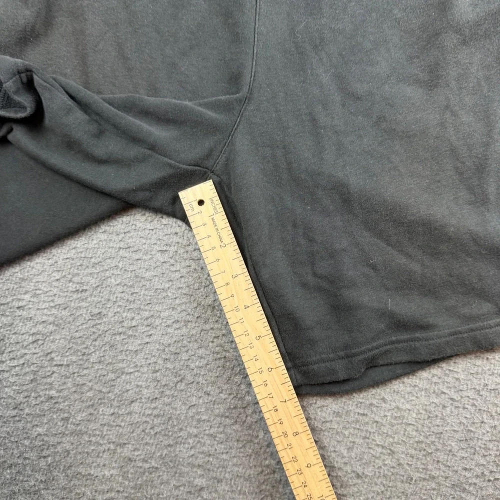 Puma Athletic Shorts Men's Small Black Fleece Logo Waistband Piping Gym Casual